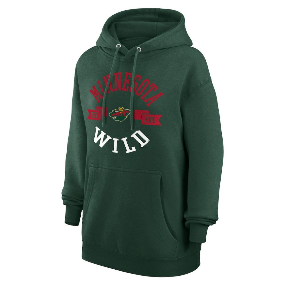 Minnesota Wild G-III 4Her by Carl Banks Women's City Graphic Fleece Pullover Hoodie - Green | NHL discount