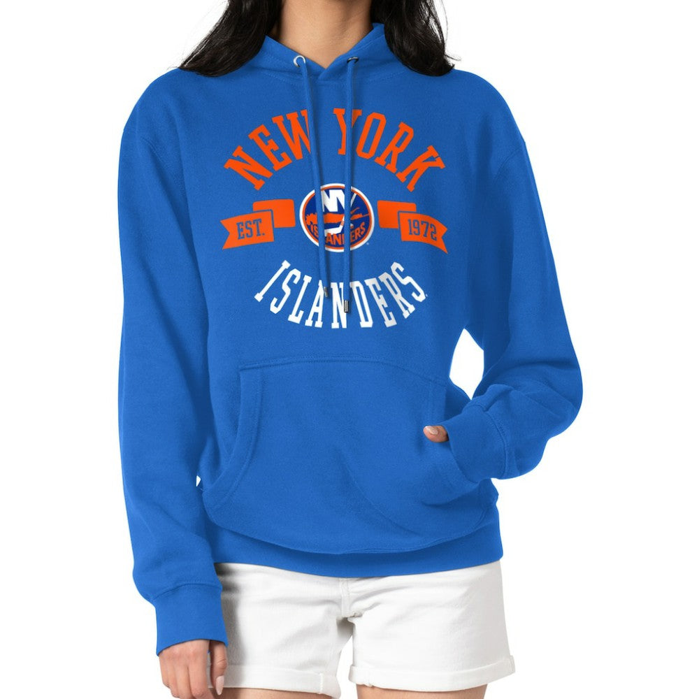 New York Islanders G-III 4Her by Carl Banks Women's City Graphic Fleece Pullover Hoodie - Royal | NHL sale