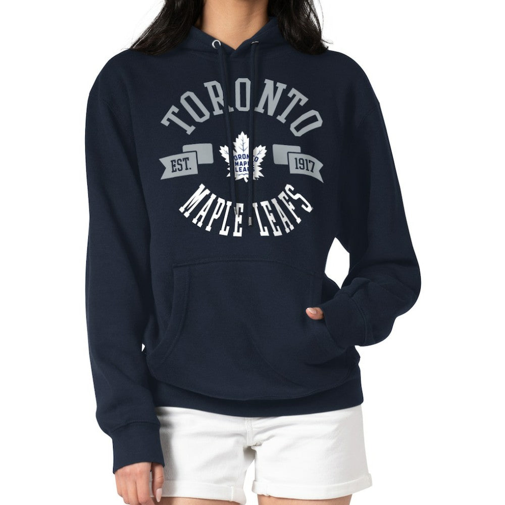 Toronto Maple Leafs G-III 4Her by Carl Banks Women's City Graphic Fleece Pullover Hoodie - Navy | NHL on sale