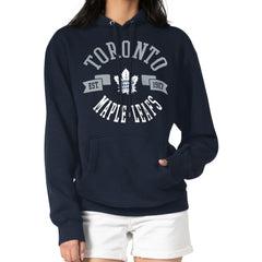Toronto Maple Leafs G-III 4Her by Carl Banks Women's City Graphic Fleece Pullover Hoodie - Navy | NHL on sale