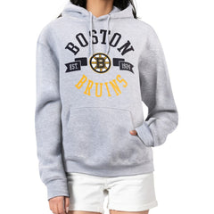 Boston Bruins G-III 4Her by Carl Banks Women's City Graphic Fleece Pullover Hoodie - Heather Gray | NHL sale