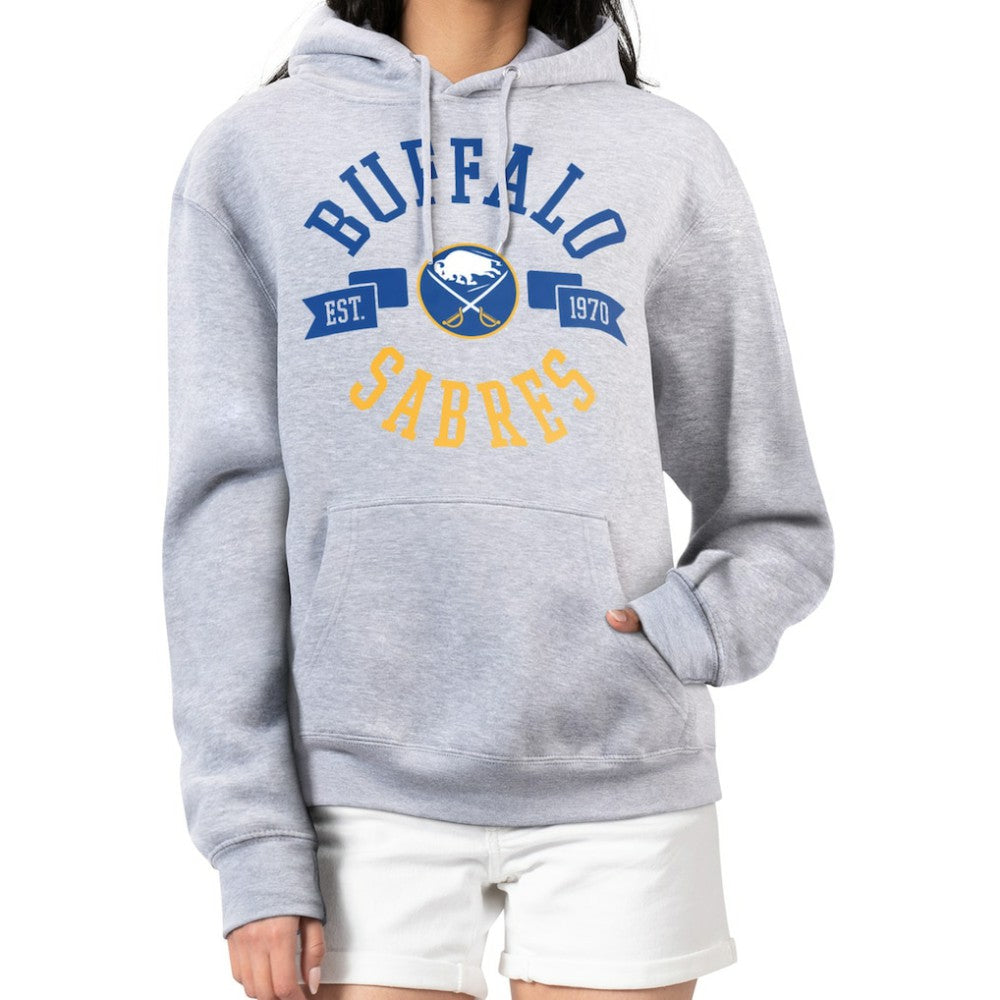 Buffalo Sabres G-III 4Her by Carl Banks Women's City Graphic Fleece Pullover Hoodie - Heather Gray | NHL near me