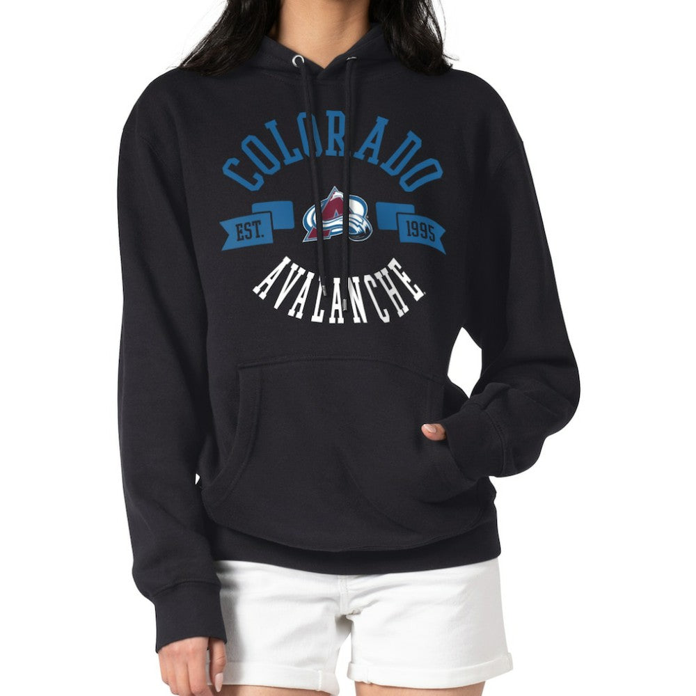 Colorado Avalanche G-III 4Her by Carl Banks Women's City Graphic Fleece Pullover Hoodie - Black | NHL Clearance