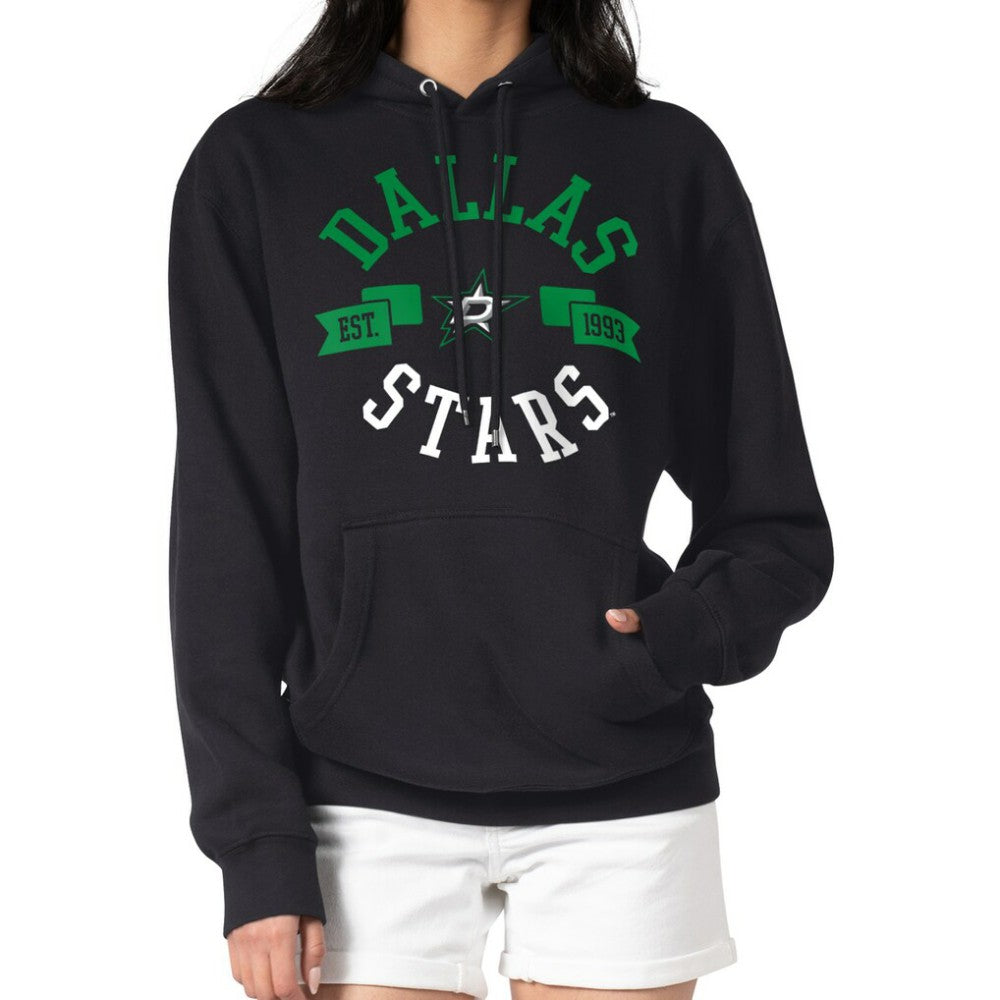 Dallas Stars G-III 4Her by Carl Banks Women's City Graphic Fleece Pullover Hoodie - Black | NHL Clearance