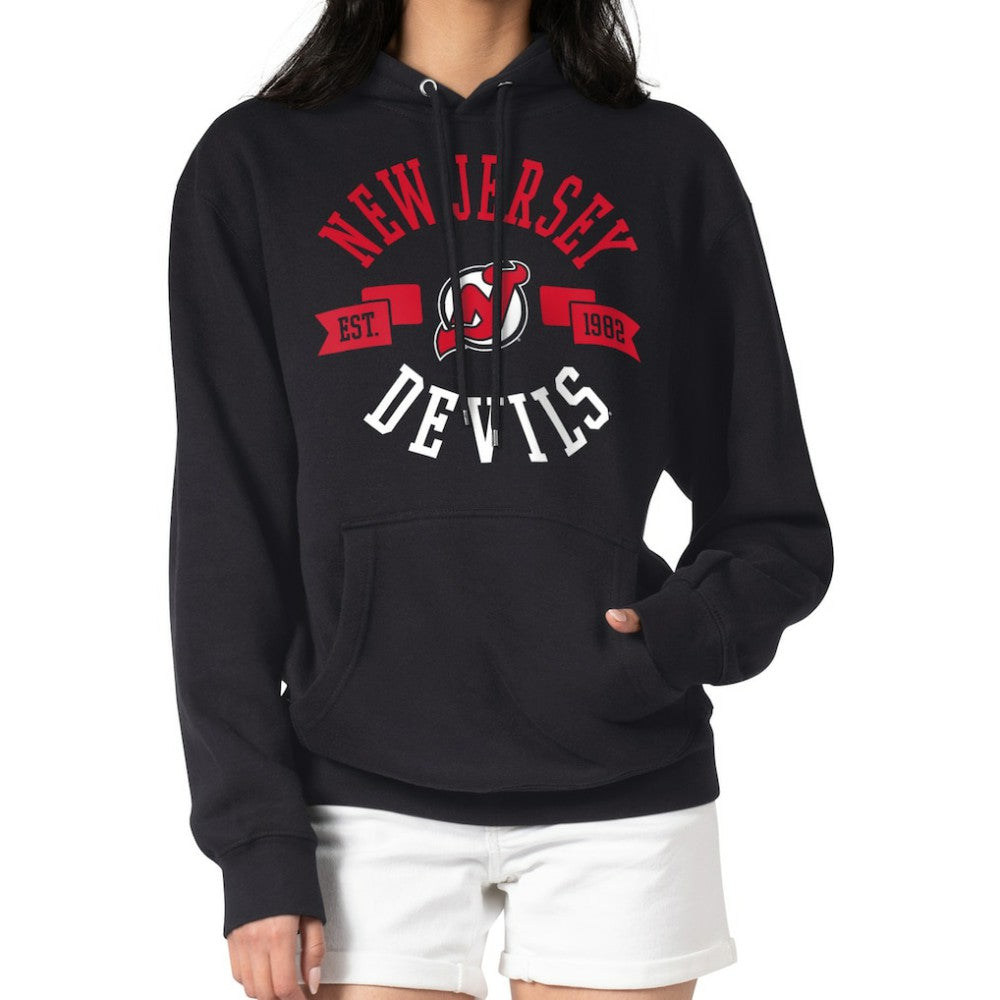 New Jersey Devils G-III 4Her by Carl Banks Women's City Graphic Fleece Pullover Hoodie - Black | NHL sale