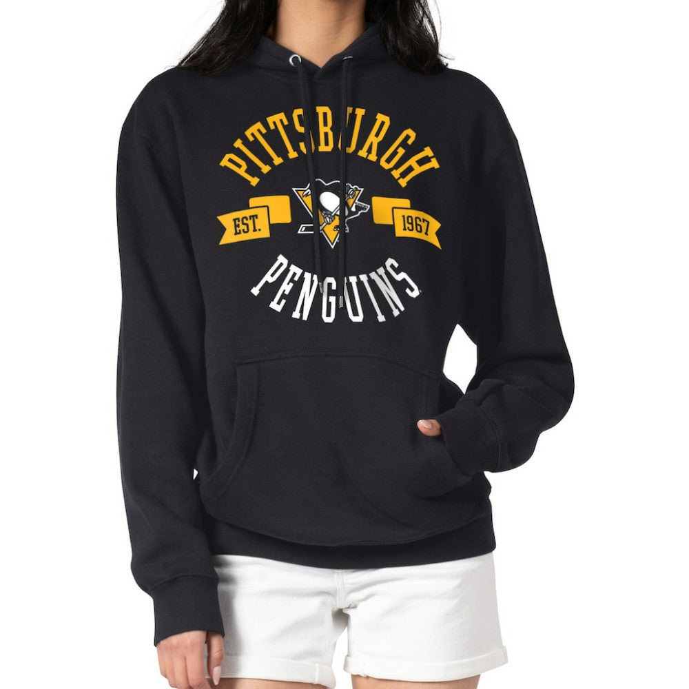 Pittsburgh Penguins G-III 4Her by Carl Banks Women's City Graphic Fleece Pullover Hoodie - Black | NHL on sale