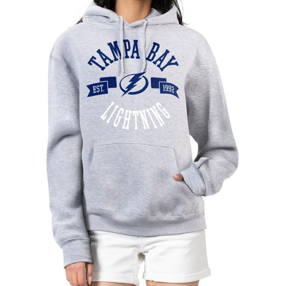 Tampa Bay Lightning G-III 4Her by Carl Banks Women's City Graphic Fleece Pullover Hoodie - Heather Gray | NHL near me