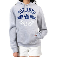 Toronto Maple Leafs G-III 4Her by Carl Banks Women's City Graphic Fleece Pullover Hoodie - Heather Gray | NHL Lifestyle