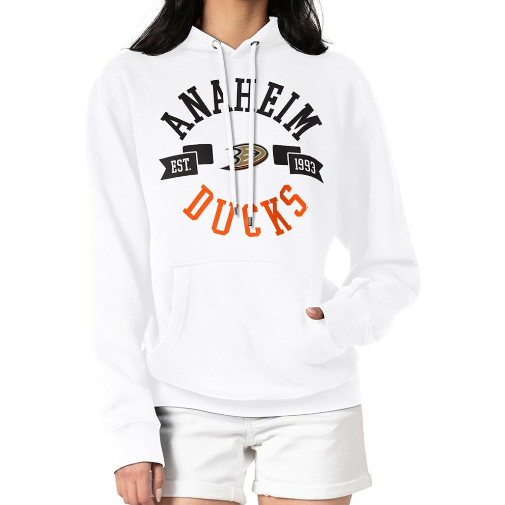 Anaheim Ducks G-III 4Her by Carl Banks Women's City Graphic Fleece Pullover Hoodie - White | NHL discount