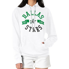 Dallas Stars G-III 4Her by Carl Banks Women's City Graphic Fleece Pullover Hoodie - White | NHL on sale
