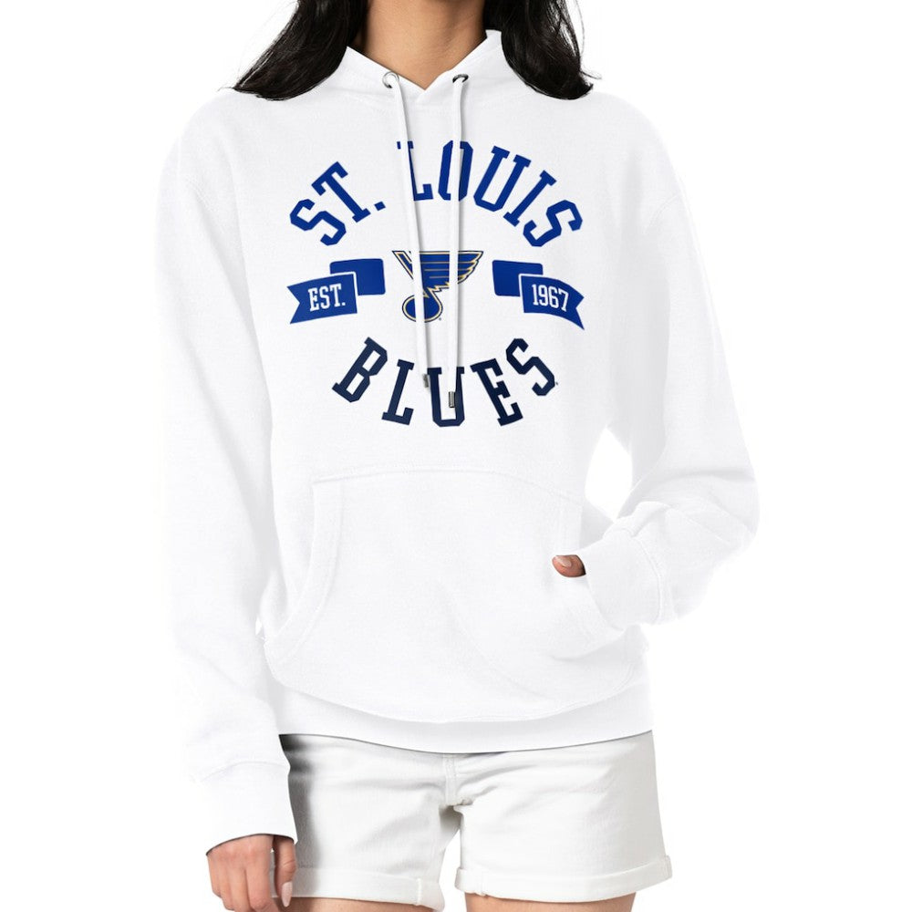 St. Louis Blues G-III 4Her by Carl Banks Women's City Graphic Fleece Pullover Hoodie - White | NHL online