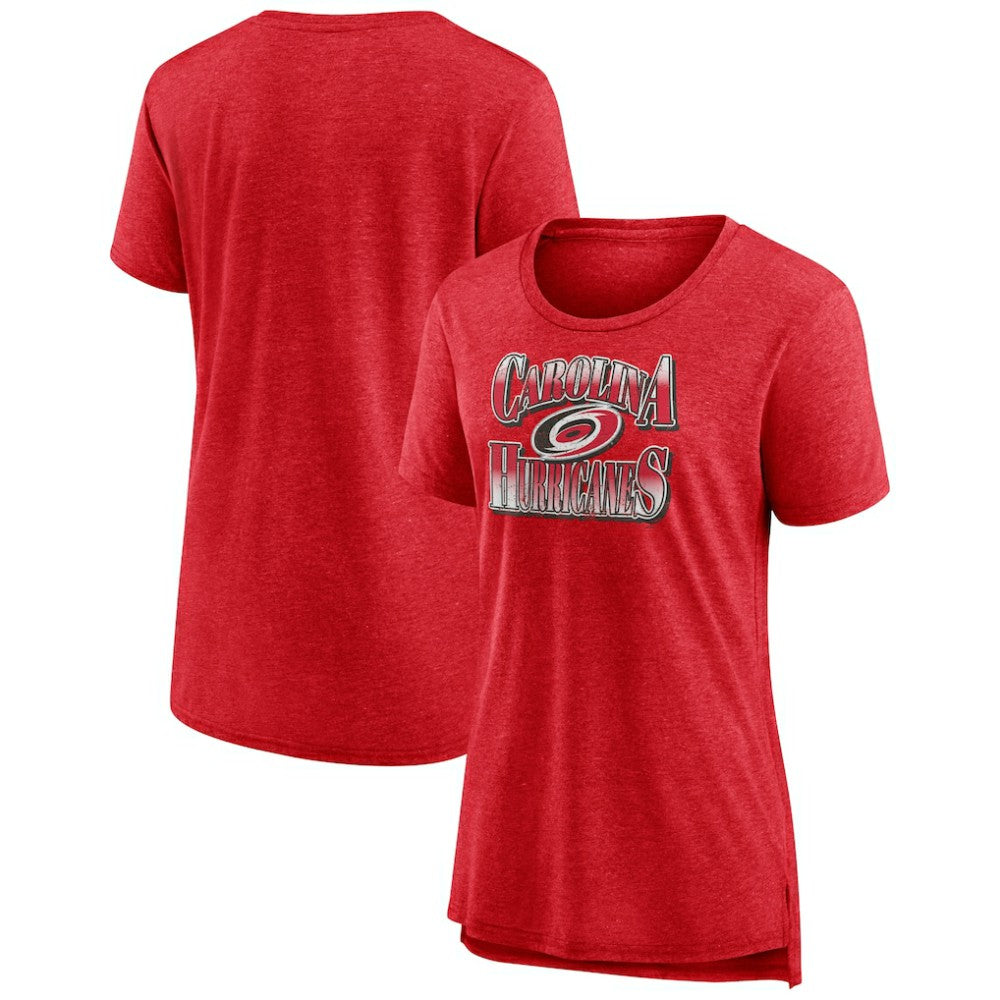 Carolina Hurricanes Women's Crash the Net Tri-Blend T-Shirt - Red | NHL discount