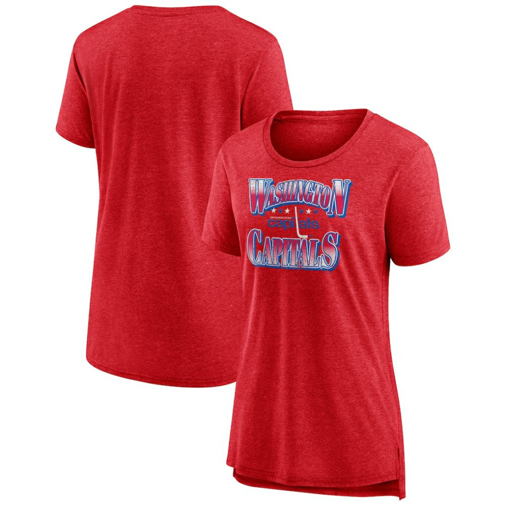 Washington Capitals Women's Crash the Net Tri-Blend T-Shirt - Red | NHL online
