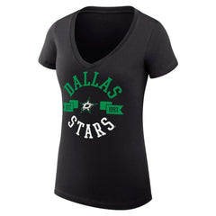 Dallas Stars G-III 4Her by Carl Banks Women's Super-Slim Fit Lightweight City Graphic V-Neck T-Shirt - Black | NHL discount