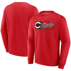 Cincinnati Reds Fanatics Focus Fleece Pullover Sweatshirt Discount