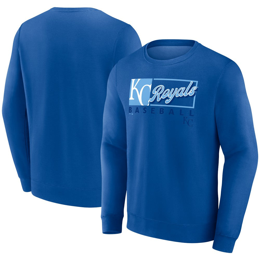 Kansas City Royals Fanatics Focus Fleece Pullover Sweatshirt Discount