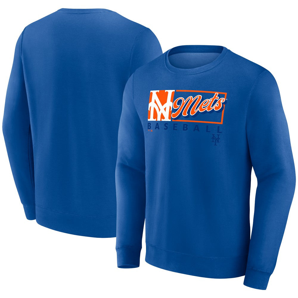 New York Mets Fanatics Focus Fleece Pullover Sweatshirt Discount