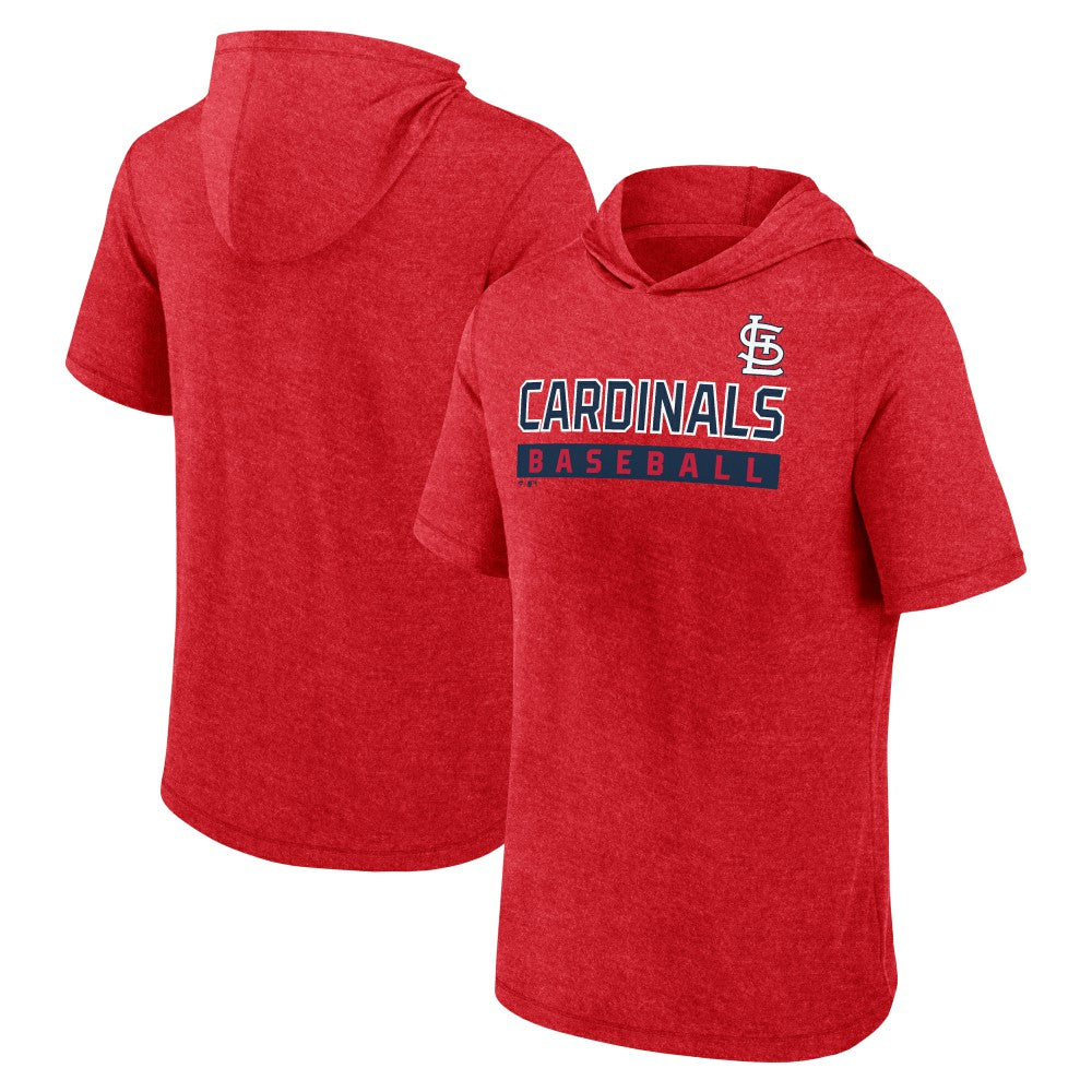 St. Louis Cardinals Fanatics Push Short Sleeve Pullover Hoodie Online