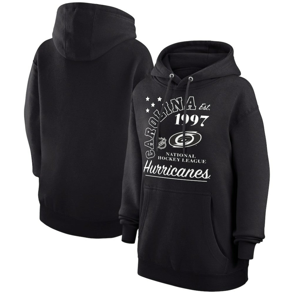 Carolina Hurricanes Starter Arch City Team Graphic Fleece Pullover Hoodie - Black | NHL online