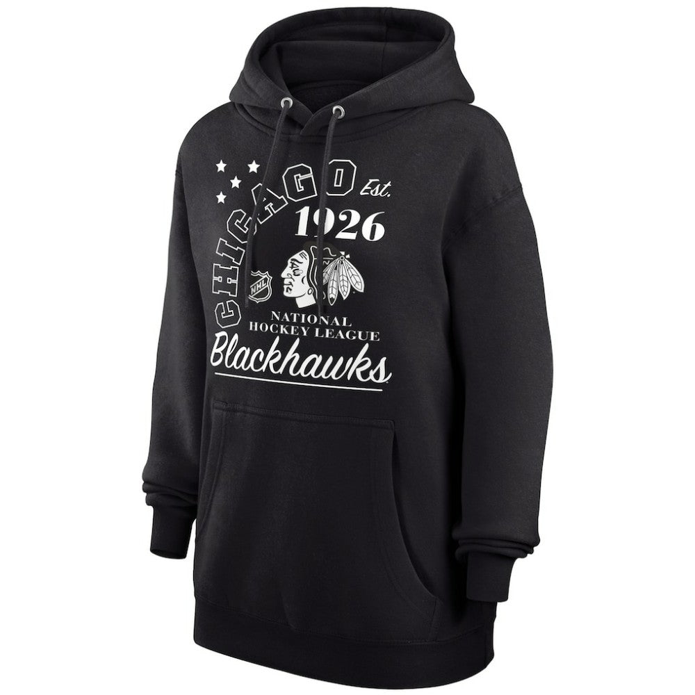 Chicago Blackhawks Starter Arch City Team Graphic Fleece Pullover Hoodie - Black | NHL sale