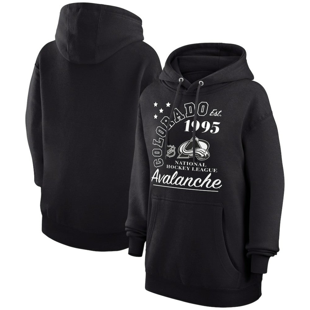 Colorado Avalanche Starter Arch City Team Graphic Fleece Pullover Hoodie - Black | NHL on sale