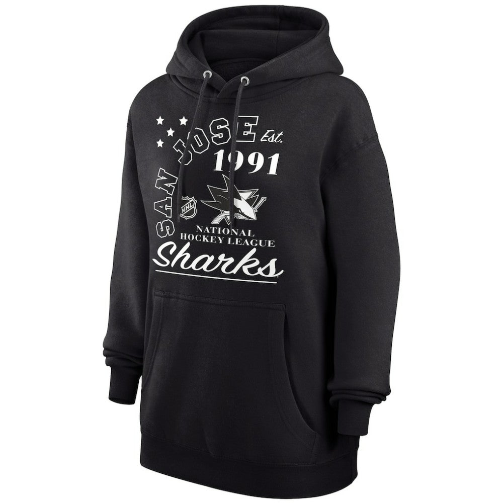 San Jose Sharks Starter Arch City Team Graphic Fleece Pullover Hoodie - Black | NHL sale
