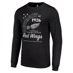 Detroit Red Wings Starter Arch City Theme Graphic Long Sleeve T-Shirt - Black | NHL near me