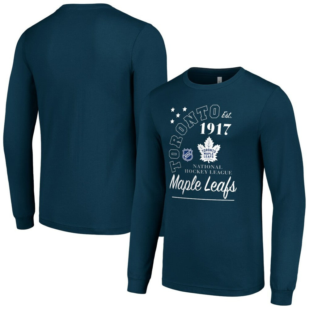 Toronto Maple Leafs Starter Arch City Theme Graphic Long Sleeve T-Shirt - Navy | NHL online