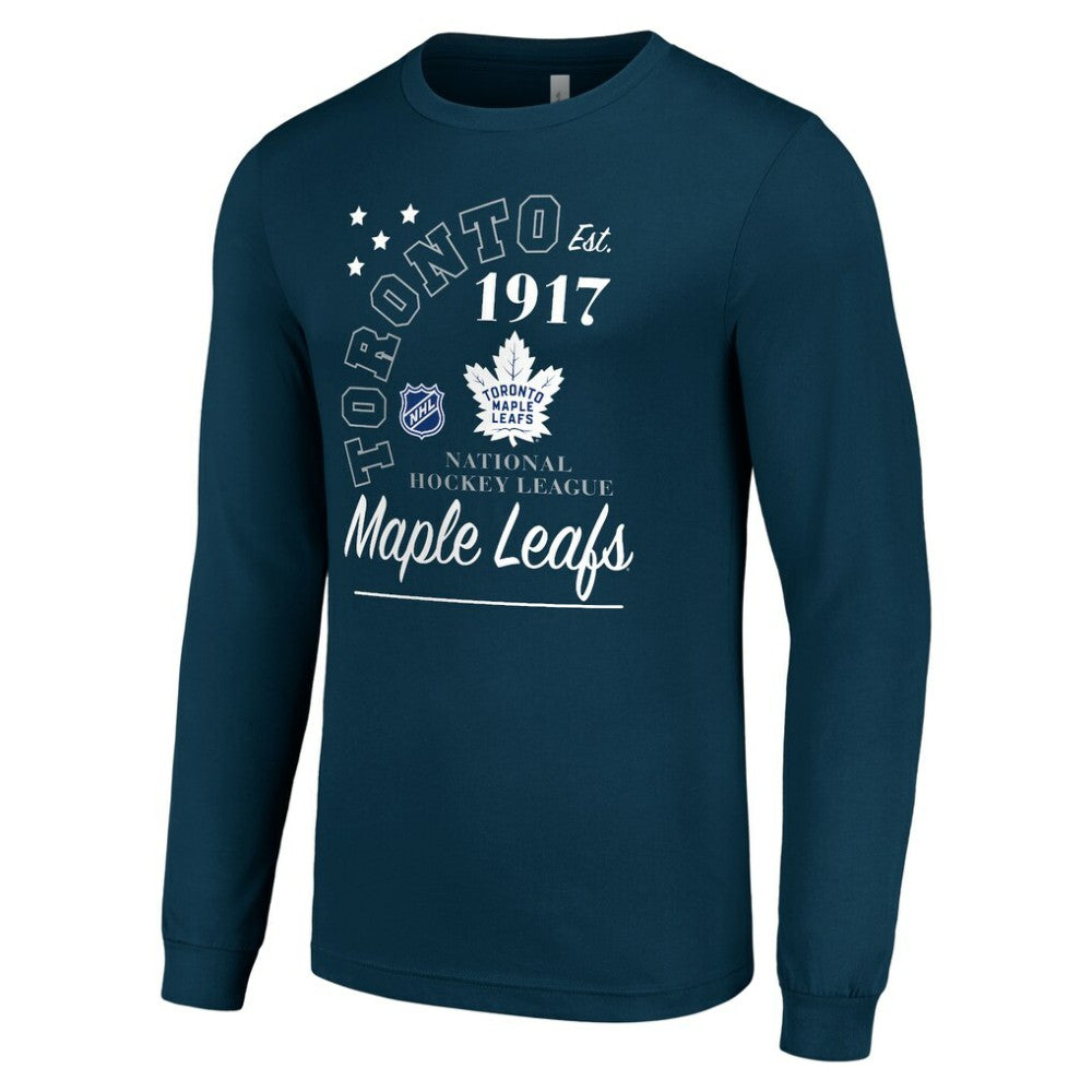 Toronto Maple Leafs Starter Arch City Theme Graphic Long Sleeve T-Shirt - Navy | NHL online