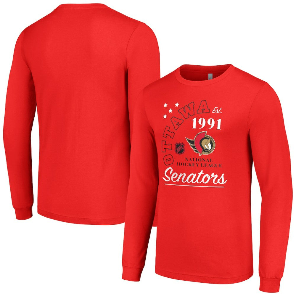 Ottawa Senators Starter Arch City Theme Graphic Long Sleeve T-Shirt - Red | NHL on sale