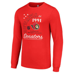 Ottawa Senators Starter Arch City Theme Graphic Long Sleeve T-Shirt - Red | NHL on sale