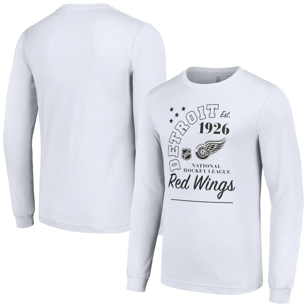 Detroit Red Wings Starter Arch City Theme Graphic Long Sleeve T-Shirt - White | NHL online