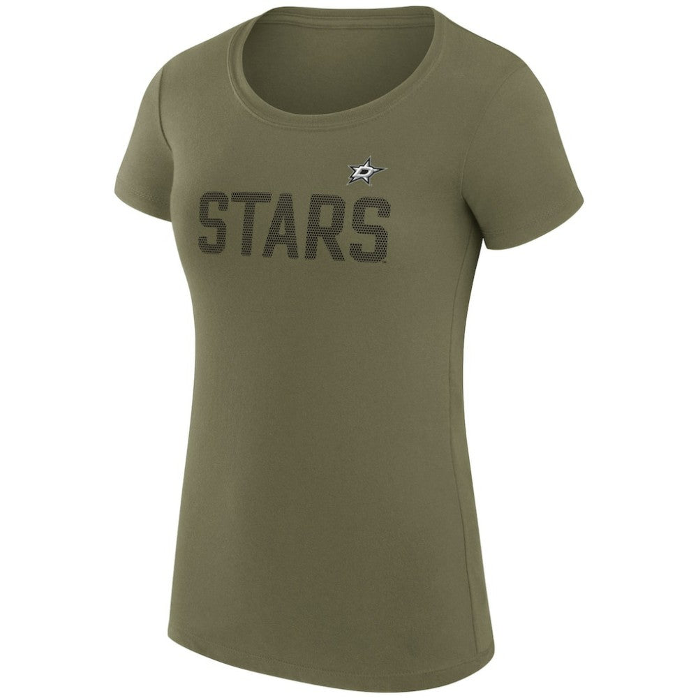 Dallas Stars G-III 4Her by Carl Banks Women's Super-Slim Fit Lightweight Dot Print Team T-Shirt - Green | NHL discount