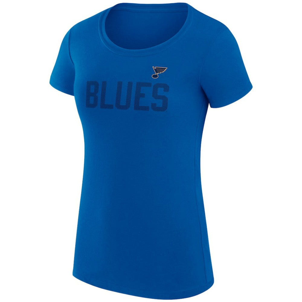 St. Louis Blues G-III 4Her by Carl Banks Women's Super-Slim Fit Lightweight Dot Print Team T-Shirt - Blue | NHL discount