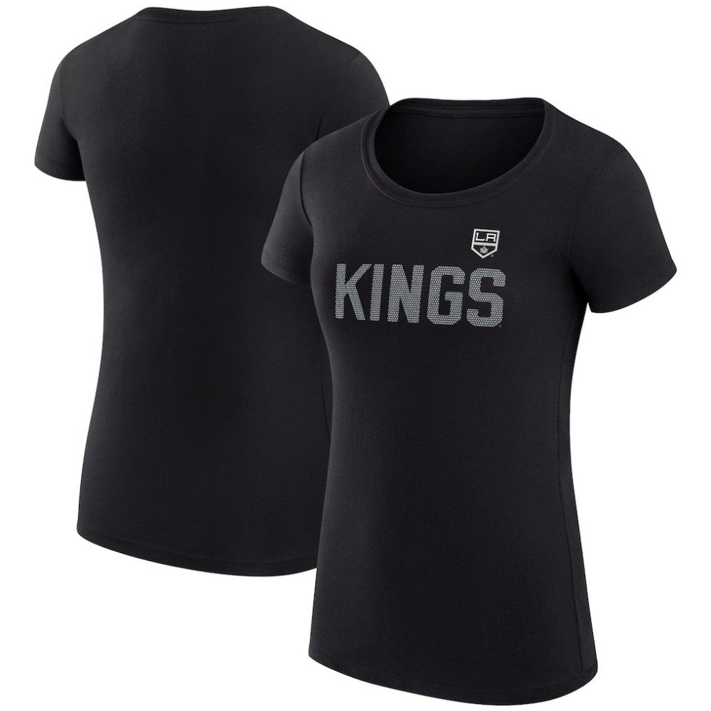 Los Angeles Kings G-III 4Her by Carl Banks Women's Super-Slim Fit Lightweight Dot Print Team T-Shirt - Black | NHL near me