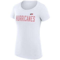Carolina Hurricanes G-III 4Her by Carl Banks Women's Super-Slim Fit Lightweight Dot Print Team T-Shirt - White | NHL discount