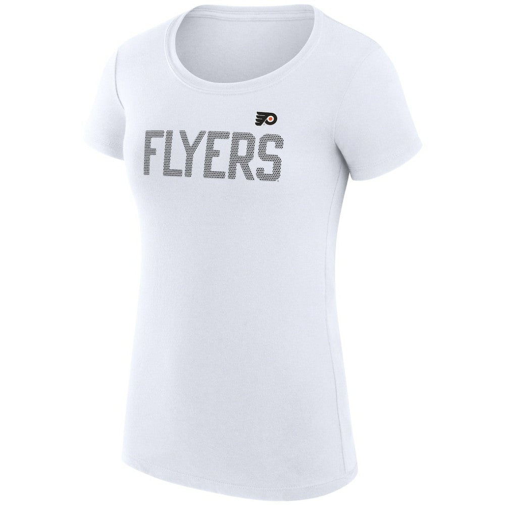 Philadelphia Flyers G-III 4Her by Carl Banks Women's Super-Slim Fit Lightweight Dot Print Team T-Shirt - White | NHL discount