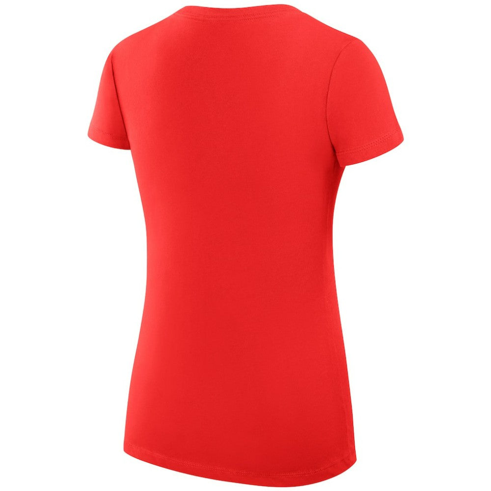 Detroit Red Wings G-III 4Her by Carl Banks Women's Super-Slim Fit Lightweight Dot Print Team V-Neck T-Shirt - Red | NHL discount
