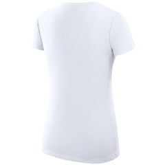 San Jose Sharks G-III 4Her by Carl Banks Women's Super-Slim Fit Lightweight Dot Print Team V-Neck T-Shirt - White | NHL Clearance