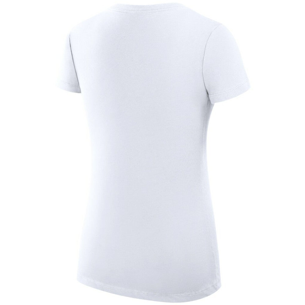 St. Louis Blues G-III 4Her by Carl Banks Women's Super-Slim Fit Lightweight Dot Print Team V-Neck T-Shirt - White | NHL sale