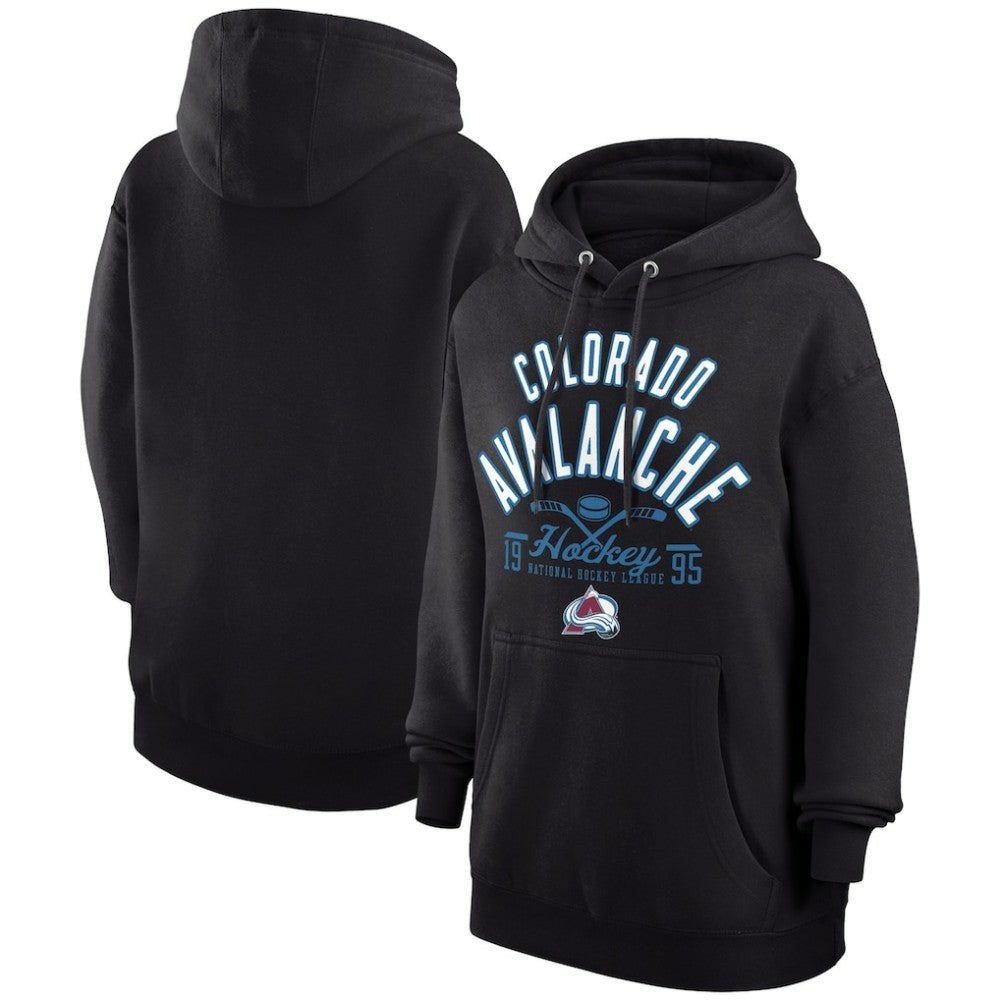 Colorado Avalanche Starter Puck Pullover Hoodie - Black | NHL discount