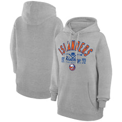 New York Islanders Starter Puck Pullover Hoodie - Heather Gray | NHL online