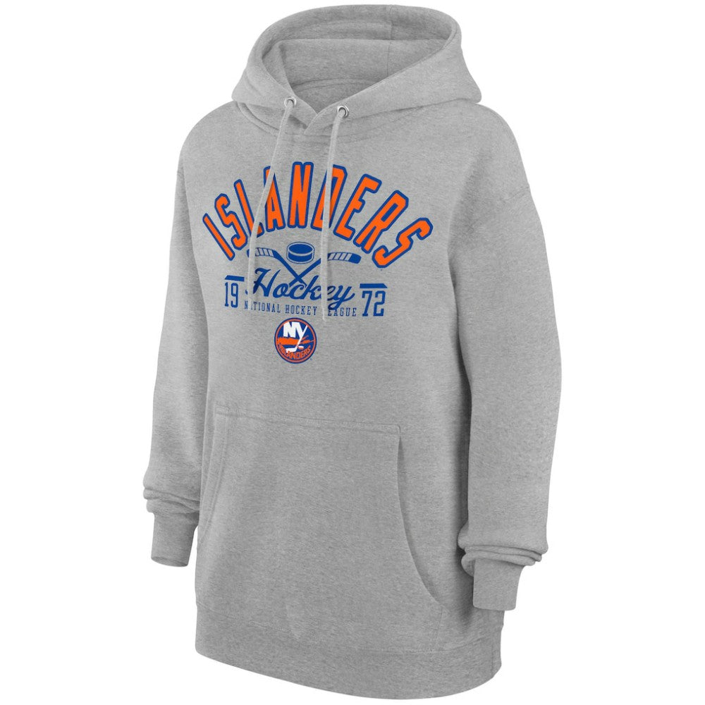 New York Islanders Starter Puck Pullover Hoodie - Heather Gray | NHL online