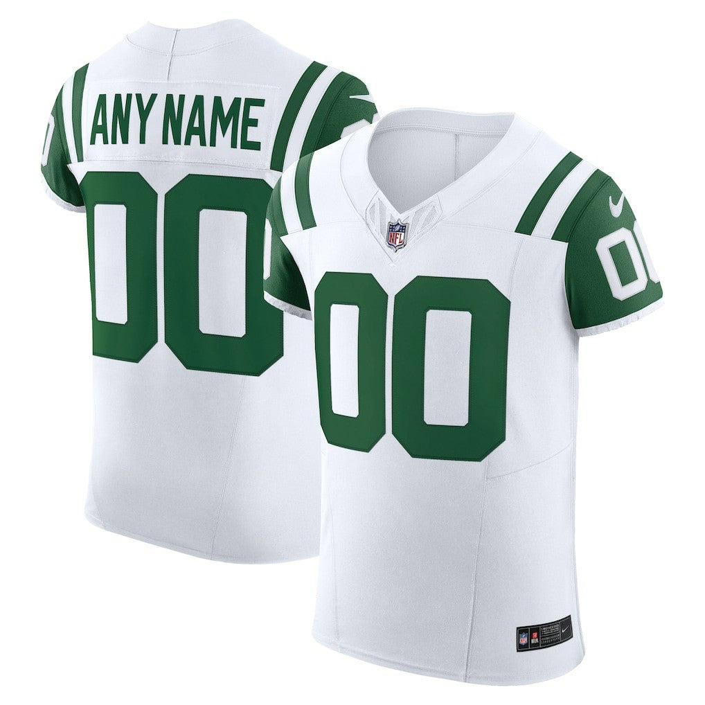 New York Jets Vapor F.U.S.E. Elite Custom Jersey - White - Nike