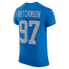 Aidan Hutchinson Detroit Lions Alternate Vapor F.U.S.E. Elite Jersey - Blue - Nike
