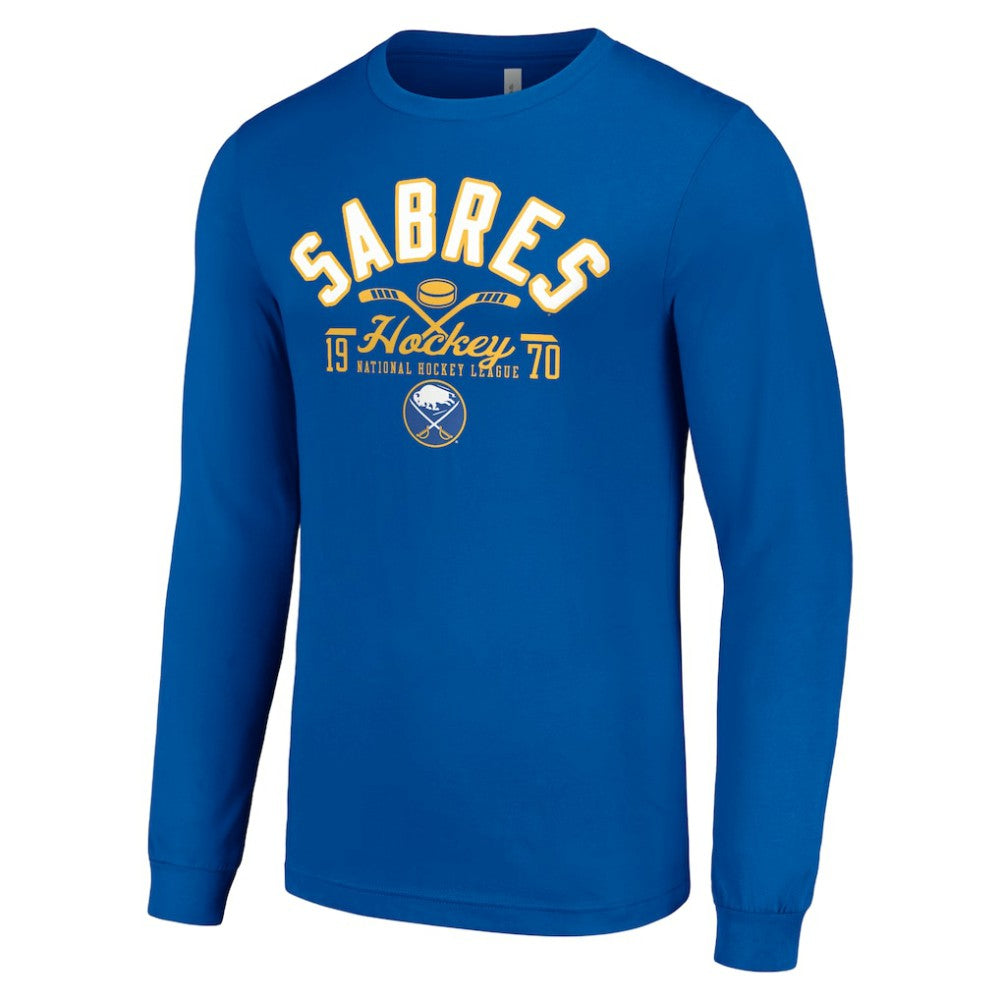 Buffalo Sabres Starter Puck Long Sleeve T-Shirt - Royal | NHL on sale