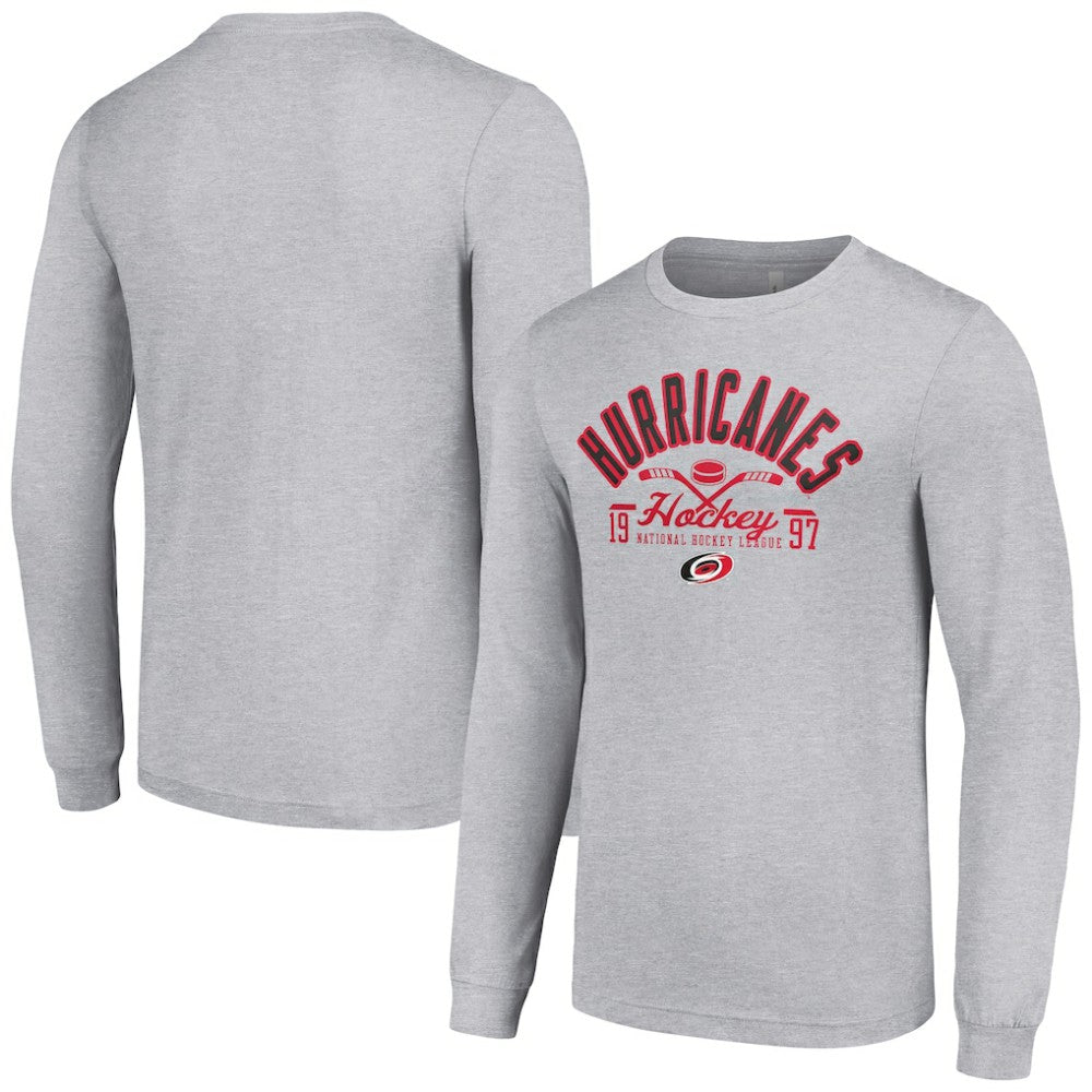 Carolina Hurricanes Starter Puck Long Sleeve T-Shirt - Heather Gray | NHL sale