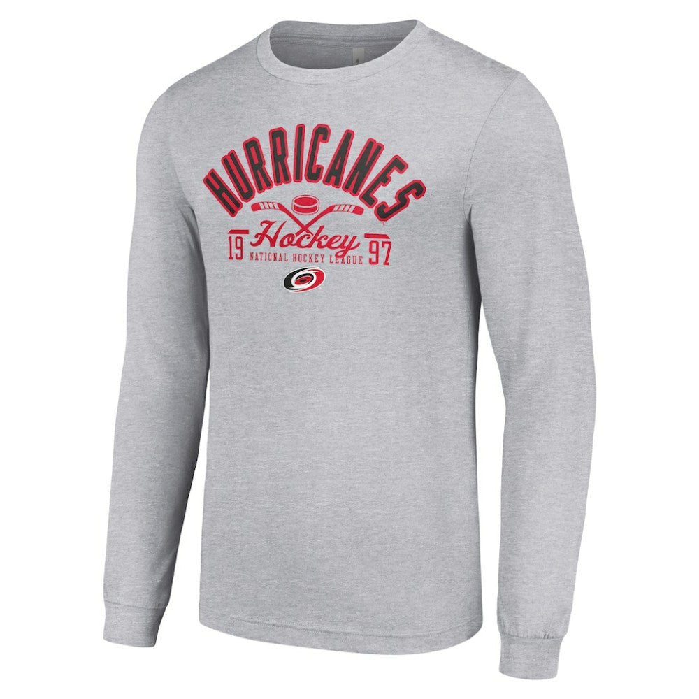 Carolina Hurricanes Starter Puck Long Sleeve T-Shirt - Heather Gray | NHL sale