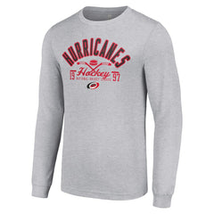 Carolina Hurricanes Starter Puck Long Sleeve T-Shirt - Heather Gray | NHL sale
