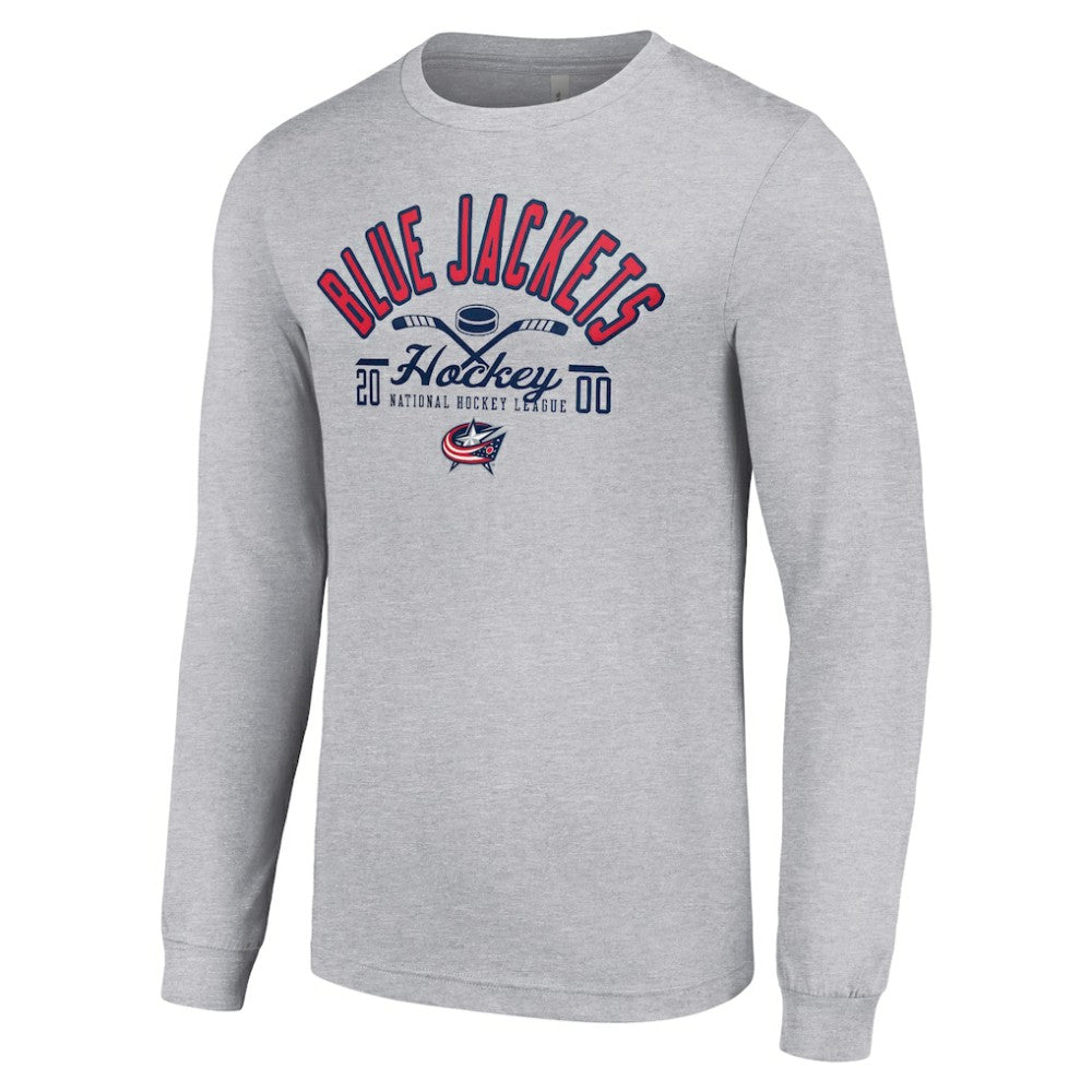 Columbus Blue Jackets Starter Puck Long Sleeve T-Shirt - Heather Gray | NHL online